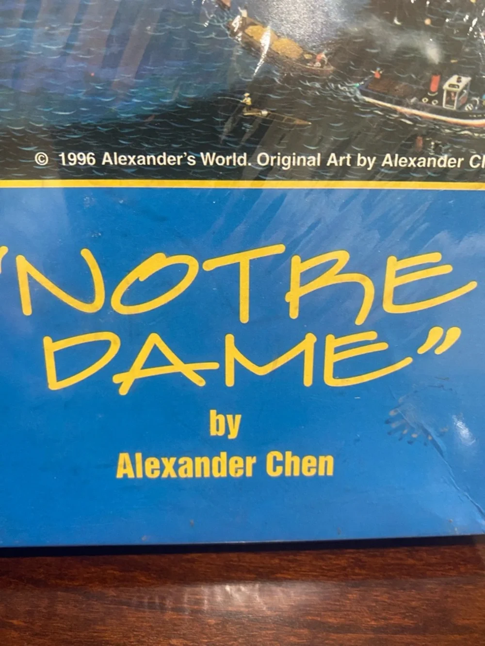 1996, Notre Dame, 1500-Piece Jigsaw Puzzle  24x33 when Finished - Picture 4 of 4